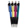 A set of ballpoint pens, 4 pieces, a colored case, with a rubber holder, mix