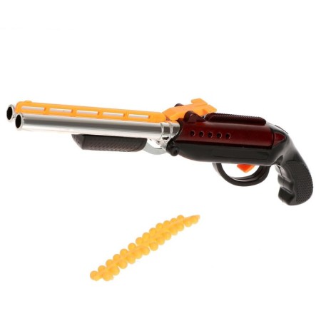 Pneumatic “double -barreled gun” gun shoots with silicone bullets, MIX color-7