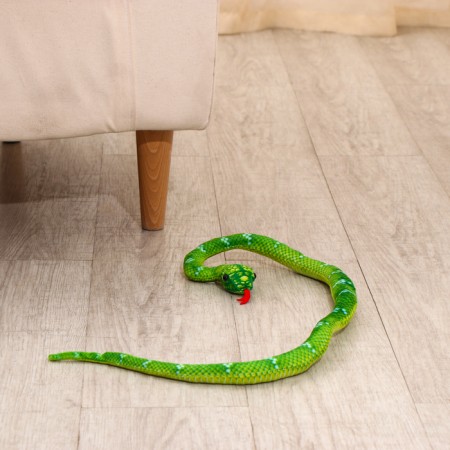 Soft toy "Snake", 19 cm/80cm, green color-5