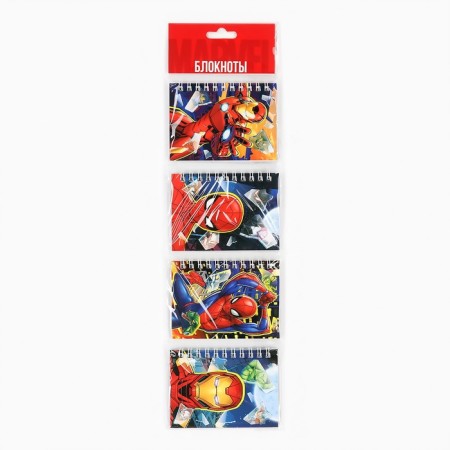 Set of notebooks A7 28l 4 pcs, Marvel-11
