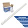 Plastic binding springs, d = 19mm, 100 pieces, sew 131-170 sheets, white, Geleos