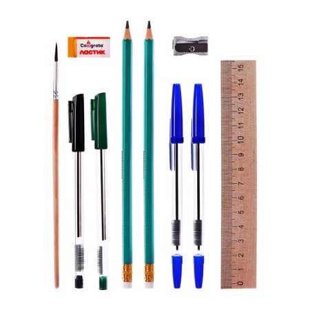 A set of first grader in the Calligrata folder "Universal", 70 items, with benefits-21