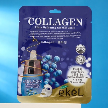 Facial mask with collagen, Ekel, 25 ml