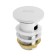 Bottom valve ZEIN BP2, 1 1/4 ", large button, with overflow, for a shell, chrome