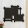 Photo frame plastic in 3 photos 10x15, 13x18 cm "straight lines" black 30.5x38 cm