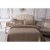 A set with a veil "Nathaniel", size 160x220 cm, 50x70 cm, beige color