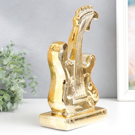 Souvenir ceramics "Electrogitar" gold 30x16x9 cm-1
