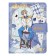 Gift notebook, A6, 132 sheets, color block, with a stream on a magnet, PVC cover, "anime", mix