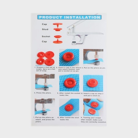 Plastic buttons, d = 12 mm, 240 pcs, in the organizer, colorful color-6