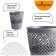 UNI Class Class, 12 liters, plastic, mesh, gray paper and garbage basket and garbage
