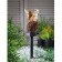 Garden lamp on the solar battery "Belchonok", 41 cm, 1 LED, glow warm white
