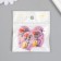 Acrylic decor "Rose in a glass" 0.2x2.6x3.9 cm