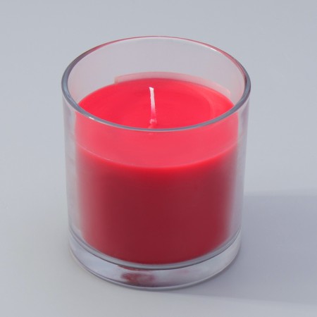 Aromatic giant in a glass "Cherry Flowering", soy wax, 10x10 cm-3