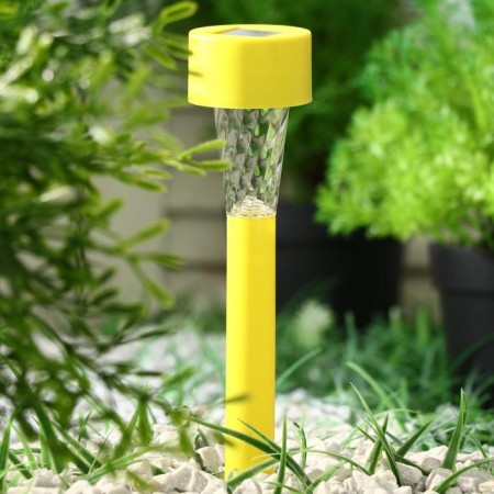 Garden lamp on the sunny battery "Yellow trapezoid", 4.5 × 30 × 4.5 cm, 1 LED, glow white-2