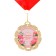 Jubilee medal with a ribbon "50 years. Flowers", D = 70 mm