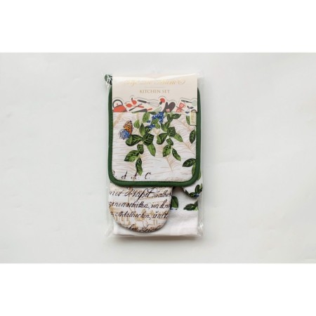 Kitchen set No. 13: Take, mittens, towel 38x63 cm