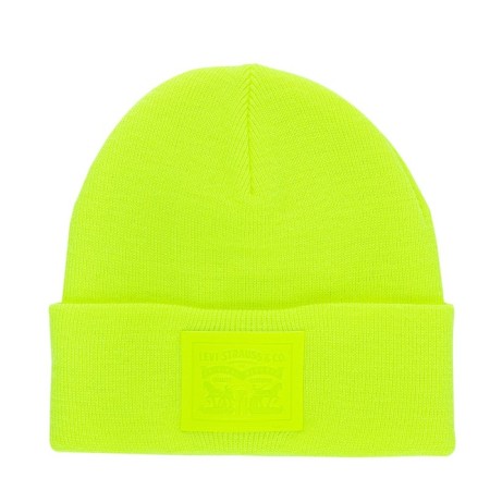 Unisex hat Levis 2 Horse Patch Logo Beanie, OS Tech Size size