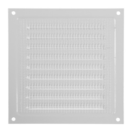 Ventilation grate Zein Lux RM1515C, 150 x 150 mm, with a grid, metal, gray-5