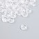 Beads Plastic "Ball with faces" transparent set 10 grams 0.7x0.7x0.5 cm