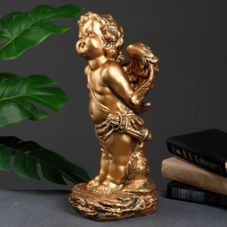 Figure "Angel Amur" bronze 17x16x40cm-3