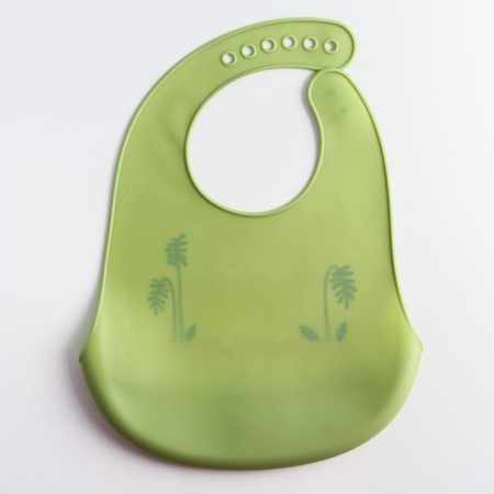 Blooper for feeding "dinosaur" silicone with pocket, green color-2