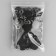 Installation button, alpha (S-shaped), d = 20 mm, black matte color