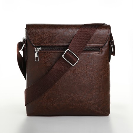 Male bag, brown color-3