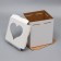 Box for a cake with a window, "heart", white, 26 x 26 x 30 cm