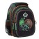 Frame backpack 39 x 29 x 17 cm, Across 410, filling: bag, pencil case, black/green ACR22-410-1