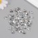 Decor for creativity plastic "Rhinestones. Transparent" set 60 pcs d = 1 cm