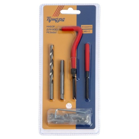 Set for restoring tundra threads, M6x1, 25 items-2