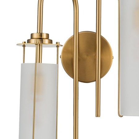 Bra Indigo, 11038/2W Brass. 2x40W, E14, 300x190x590 mm, white matte color-2