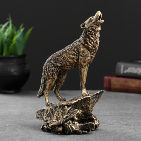 Figure "Wolf" bronze, 10x11x20cm