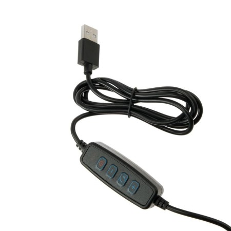 LED ring lamp Luazon CB-32, 10 "(26 cm), 10 W, 3 modes, works from USB-6