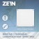 Ventilation grate Zein luxury RM1717, 175 x 175 mm, with a grid, metal, white