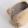 Women's road cosmetic bag with a Textura lining, beige color