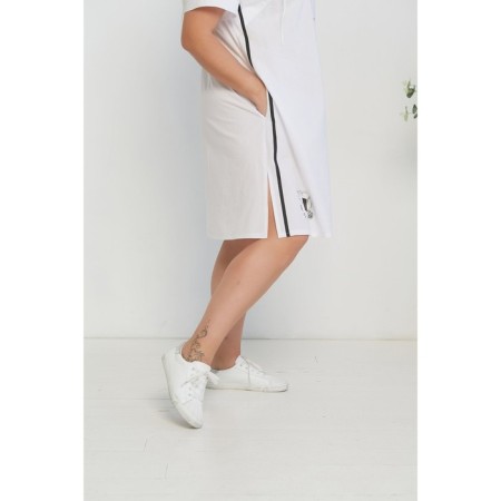 Women's dress, size 52, white color-3