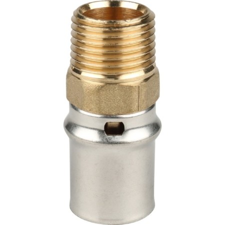 Stout SFP-0001-001220, 1/2 "x 20 mm, external threads, brass