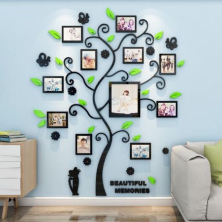 Interior stickers with photo frames, wall decor, panel on the wall 190 x 156 cm-3