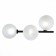 Sconces st. SL1184.411.03. Todo. 3x5 watts, G9, 4000K, 23x61 cm, black color