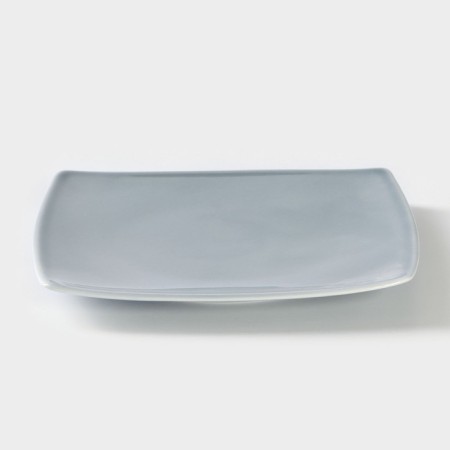 Square porcelain “Watercolor”, 19 × 19 cm, gray color-1