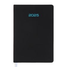 Dated diary 2025, Devente. Flag, A5 168 sheets, Devente. Duo, a hard cover to leatherette with foam rubber, silkography, perforation, liesse, block 70 g/m2