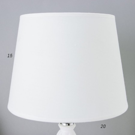 Table lamp "Chantal" 1he14 40W white 20x20x30 cm Risalux-4