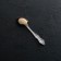 Teaspoon "Troika", h = 14 cm, thickness 1.5 mm, artistic painting on nitride-titano coating, silver handle color