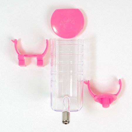 External drinker for a cage, 500 ml, pink-2
