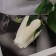 Artificial flowers "Rose Botton velvet" 43 cm, (bud-H-7cm) white