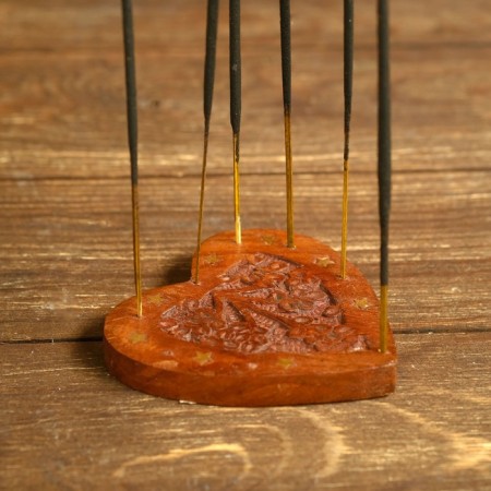 Bowing stand "Heart" wood 1x9x9 cm-1