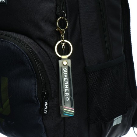Youth backpack, 42 ​​x 31 x 13 cm, ergonomic back, Stavia "You can", black-8