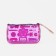Cosmetic bag on lightning, with a pen, purple color