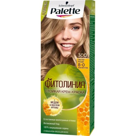 Cream-coloring hair Palette phytolinia, tone 300, light blond
